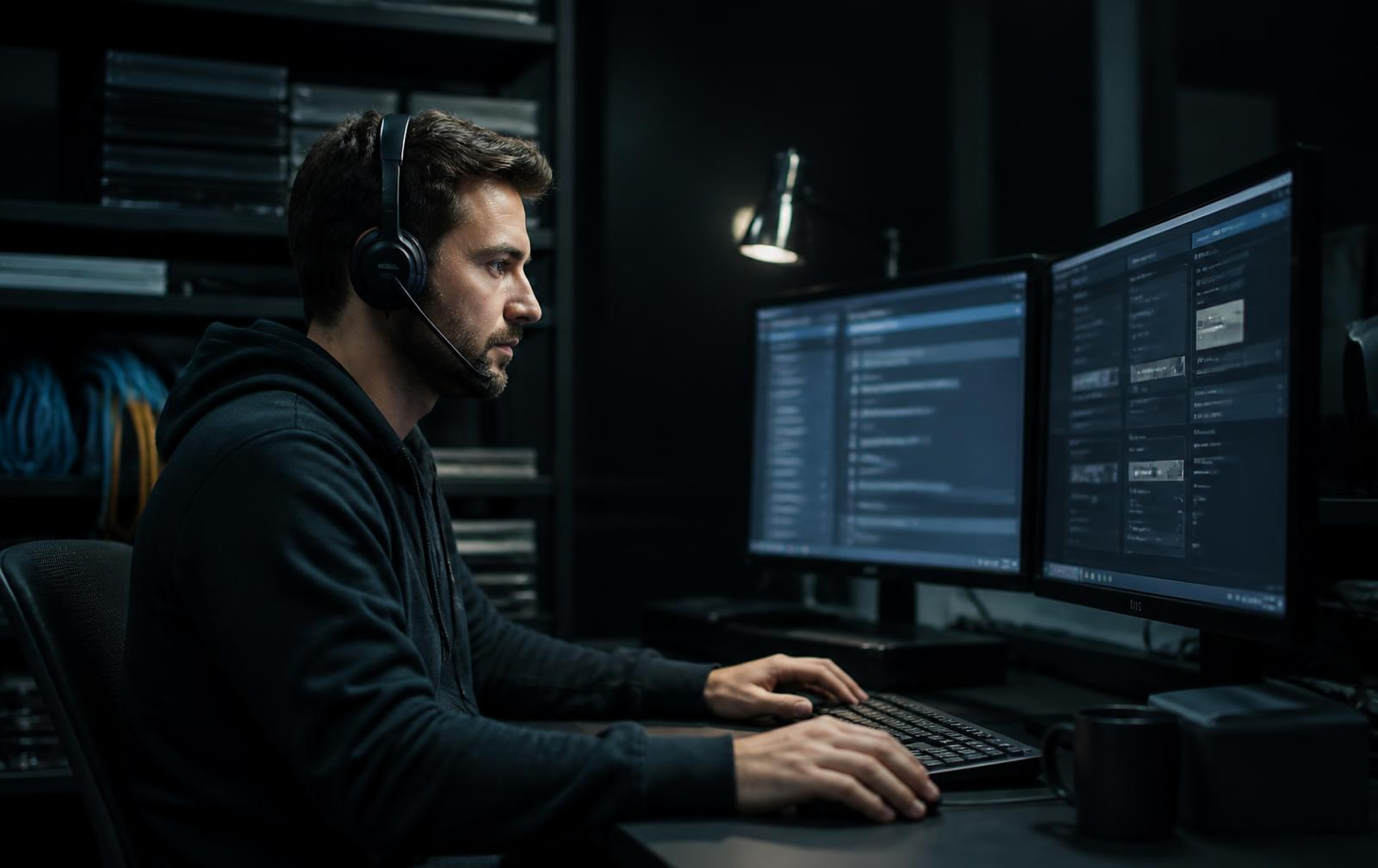 Helpdesk with real response times — IT support desk resolving tickets across a shared queue board