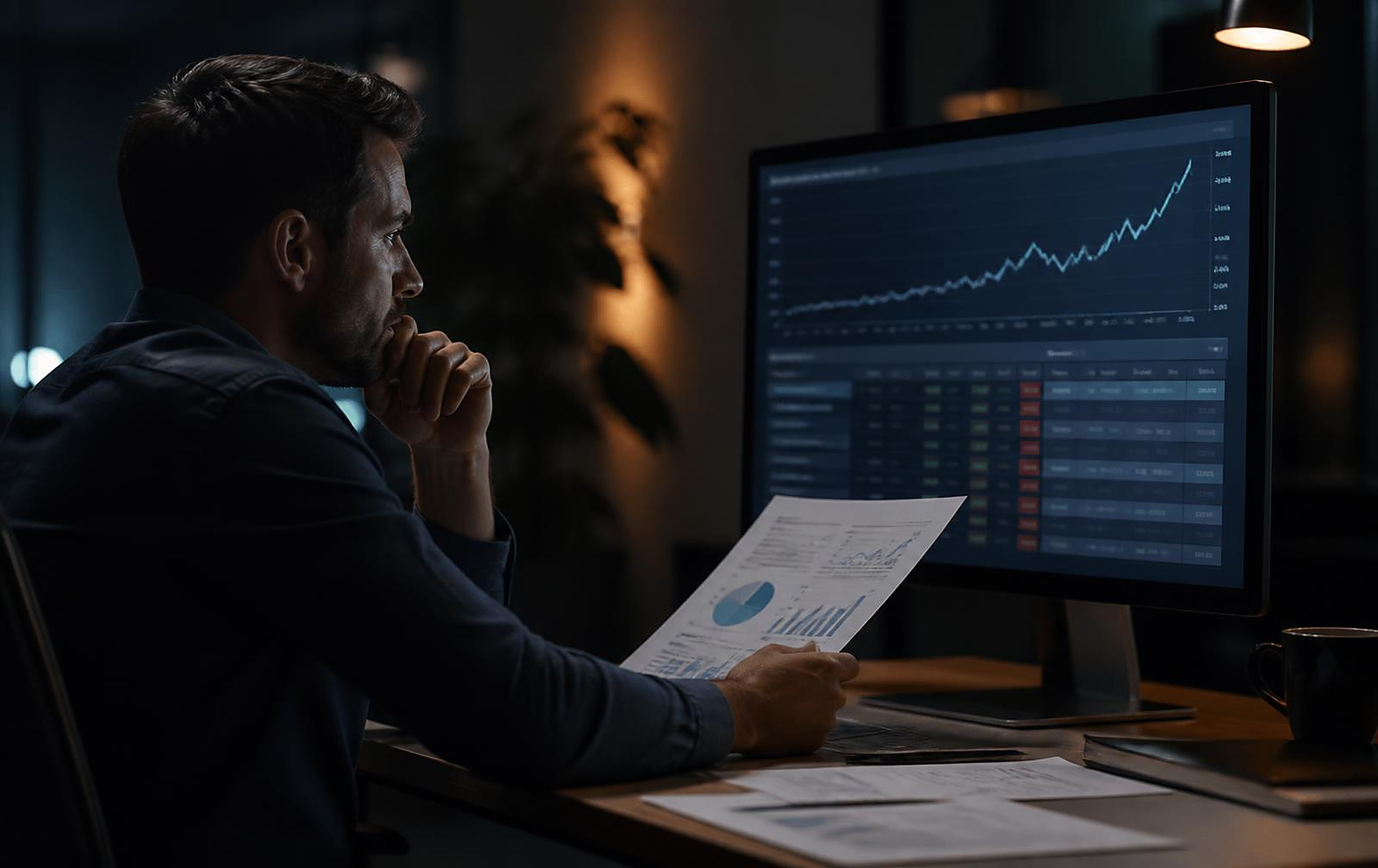 Campaigns measured in CAC and ROAS — Marketer reviewing search rankings and page performance in an SEO dashboard